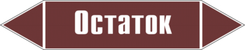 Маркировка трубопровода "остаток" (пленка, 507х105 мм) - Маркировка трубопроводов - Маркировки трубопроводов "ЖИДКОСТЬ" - магазин "Охрана труда и Техника безопасности"